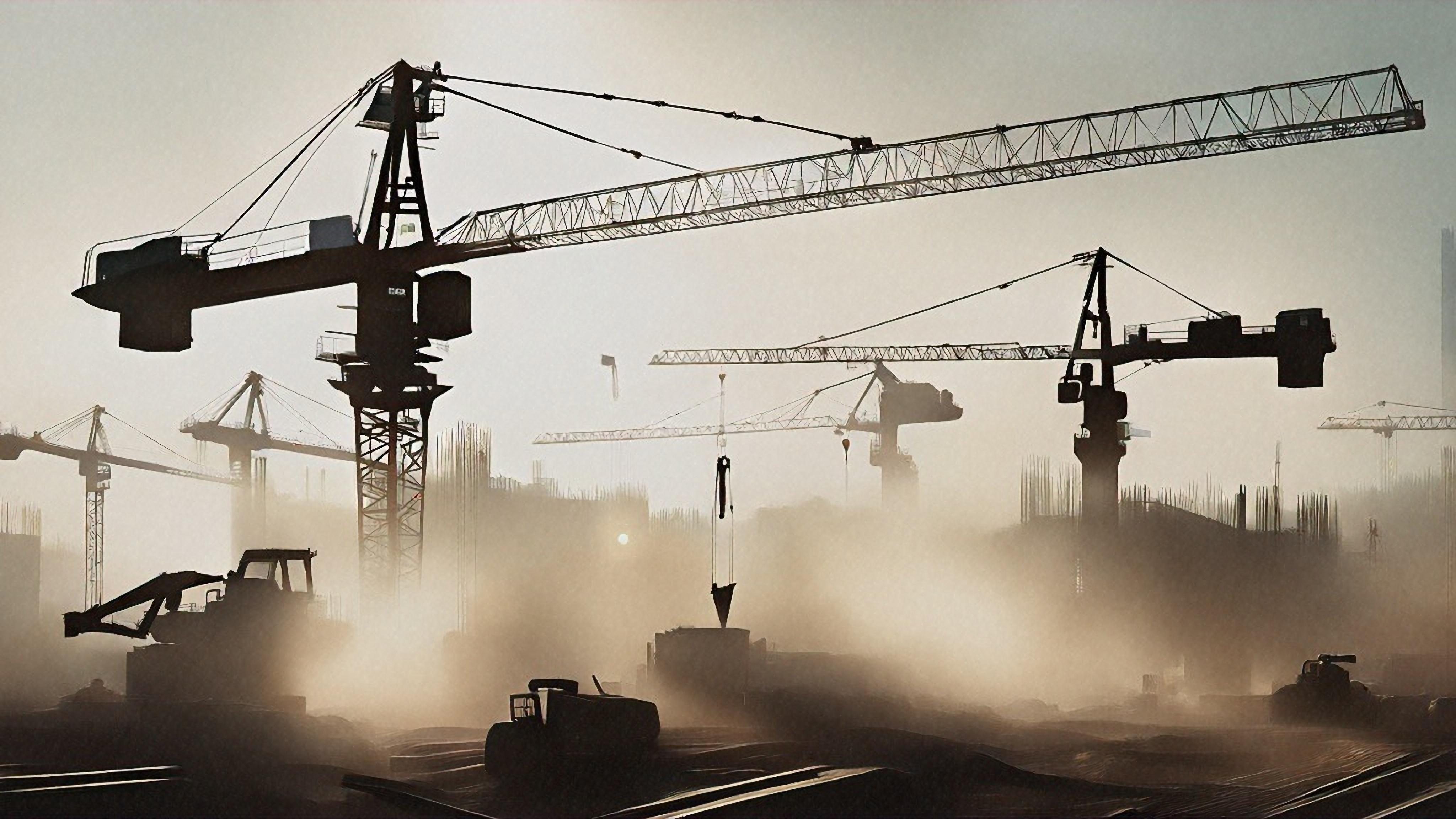 مخططات هندسية وفريق عمل لمشروع بنية تحتية