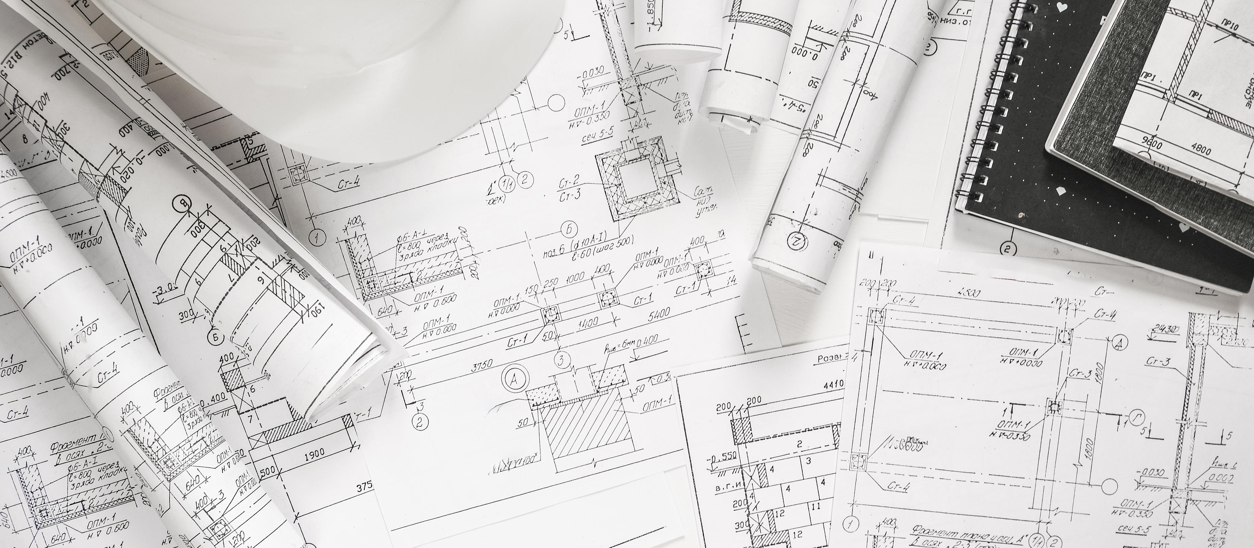 مخططات ورسومات هندسية لمشاريع تطويرية